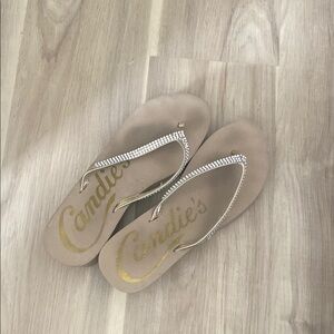 Candie's Tan Minimalist Sandals